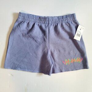 Def Leppard Graphic Purple Shorts Size M Soft blend of cotton and polyester